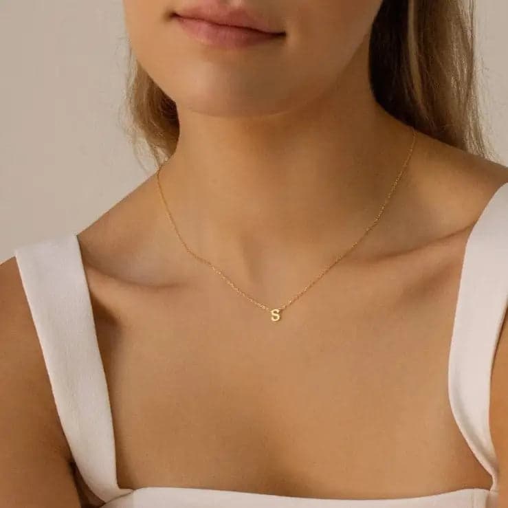 Single Initial Necklace